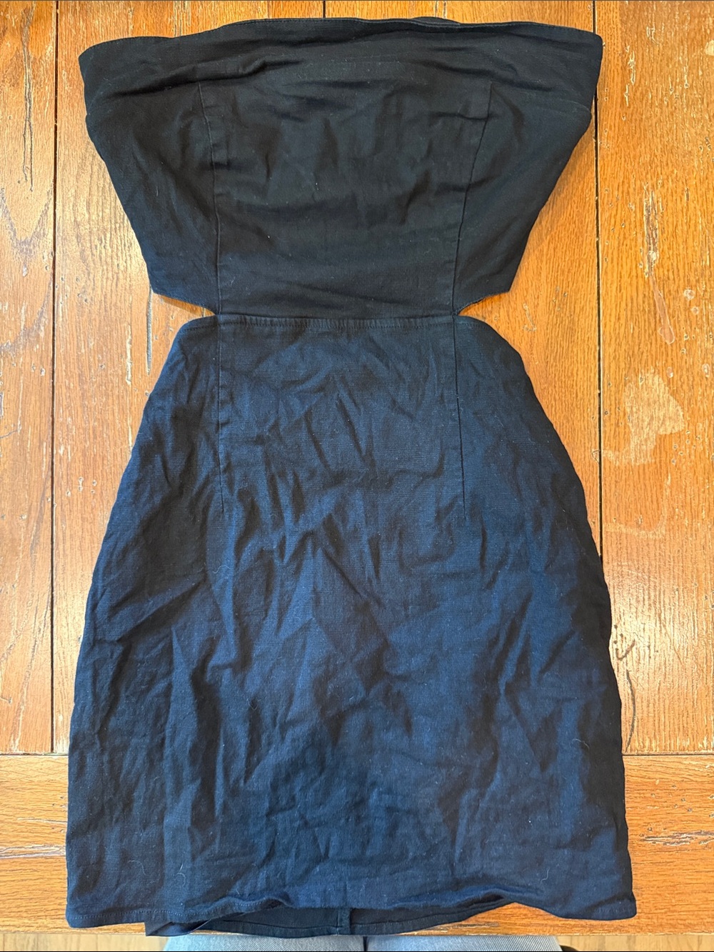 Classic Strapless Black Mini Dress